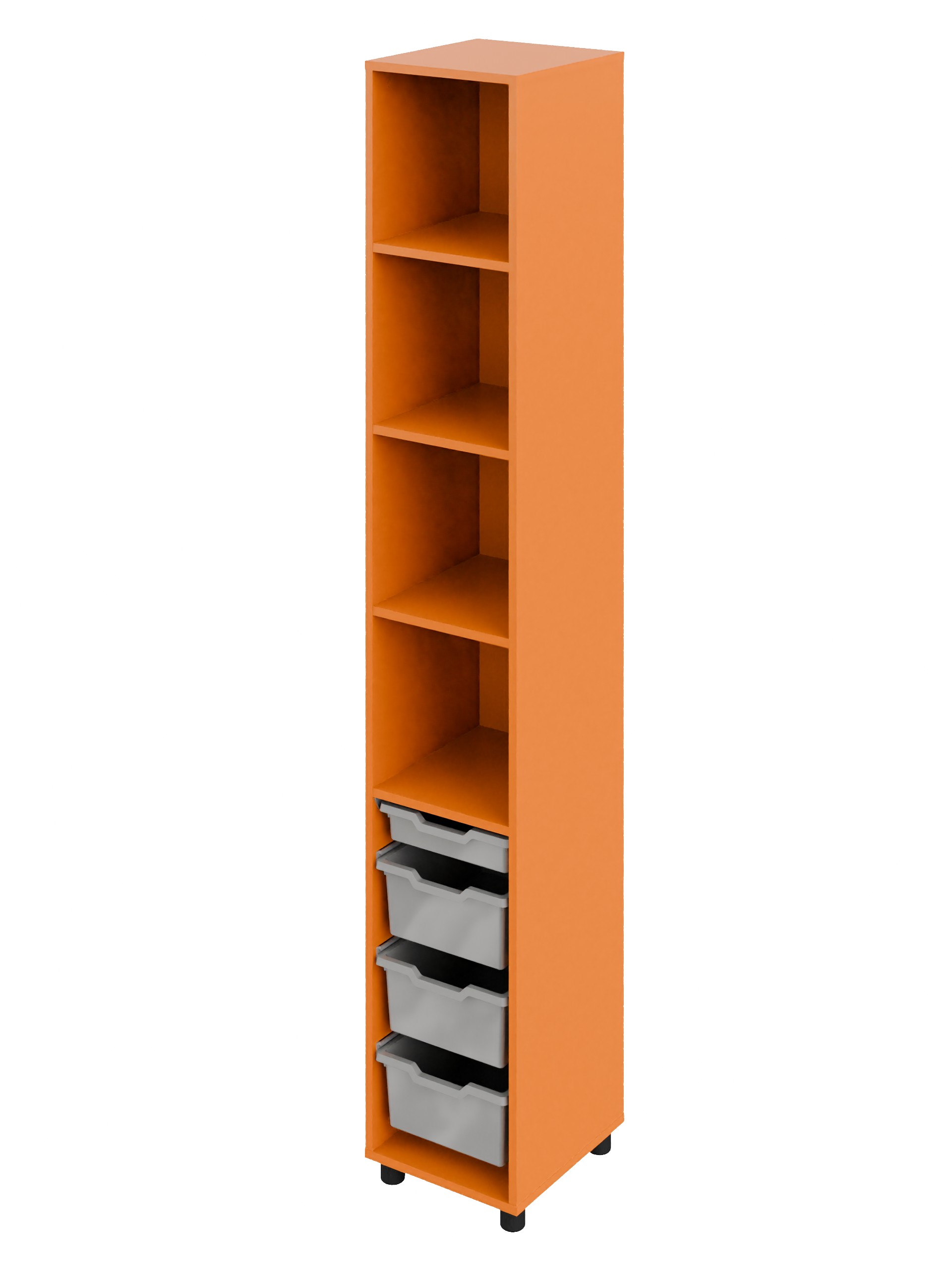 Пенал з відкритими полицями та лотками Color (7892) 360х400х2228 мм МЕБЛІ ТЕХНОСТИЛЬ